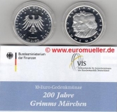 10 Euro Gedenkmünze Deutschland 2012 Grimms Märchen PP