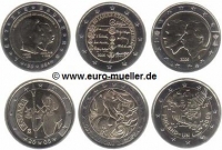 6x 2 Euro Sondermünzen 2005
