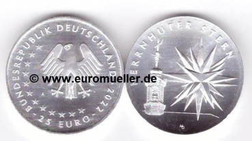 25 Euro Gedenkmünze Deutschland 2022 Herrnhuter Stern