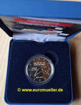 2 Euro Sondermünze Belgien 2025 Spa Francorchamps PP Box