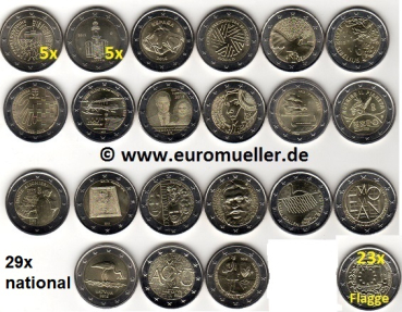 52x 2 Euro Sondermünzen 2015 komplett