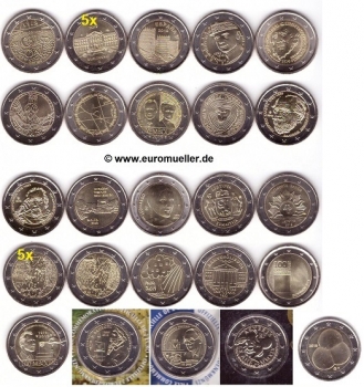 33x 2 Euro Sondermünzen 2019