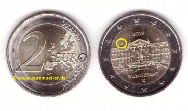 2 Euro Sondermünze Deutschland 2019 Bundesrat -D-