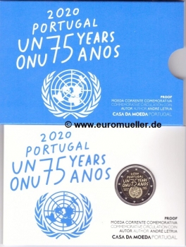2 Euro Sondermünze Portugal 2020 75 J. UN - PP