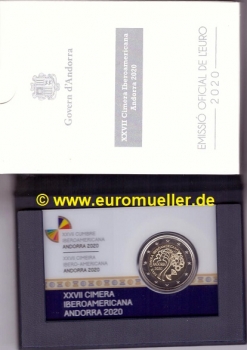 2 Euro Sondermünze Andorra 2020 - Iberogipfel - PP