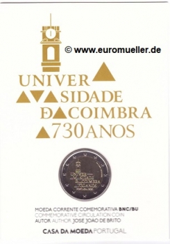 2 Euro Sondermünze Portugal 2020 Uni Coimbra bu.