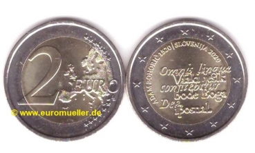 2 Euro Sondermünze Slowenien 2020 A. Bohoric