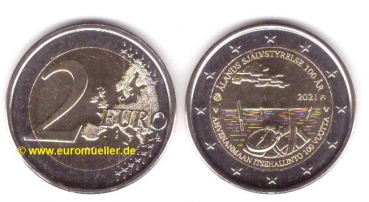 2 Euro Sondermünze Finnland 2021 - Ålandinseln