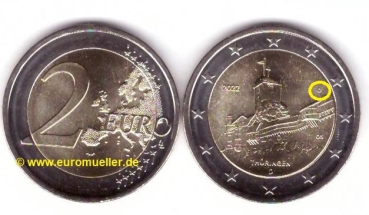 2 Euro Sondermünzen Deutschland 2022 Thüringen -D-