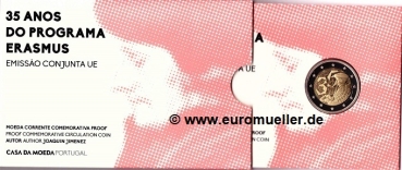 2 Euro Sondermünze Portugal 2022 Erasmus PP