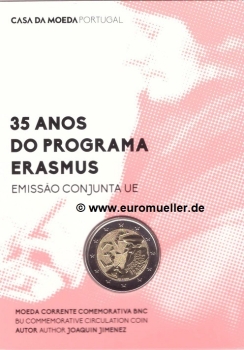 2 Euro Sondermünze Portugal 2022 Erasmus bu.
