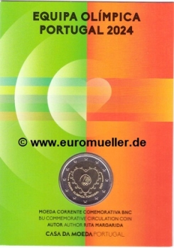 2 Euro Sondermünze Portugal 2024 Olympia bu.