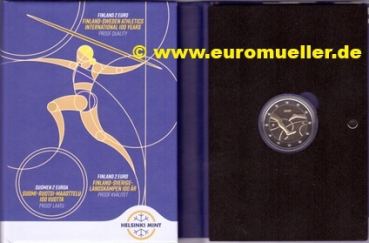 2 Euro Sondermünze Finnland 2025 Leichtathletik PP