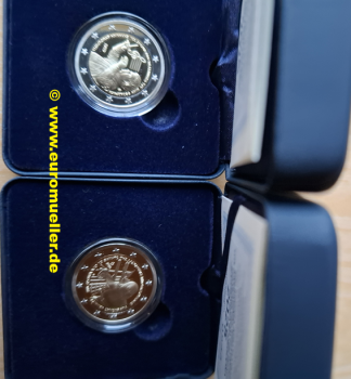 2x 2 Euro Sondermünzen Griechenland 2025 Theodorakis  + Bouboulina PP in Box