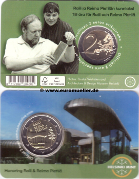 2 Euro Gedenkmünze Finnland 2026 - Pietilä - eng. CC