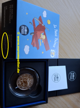 2 Euro Gedenkmünze Frankreich 2026 - Der kleine Prinz PP Reverse