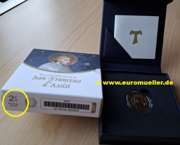 2 Euro Italien 2026 Assisi PP Reverse