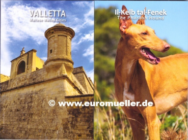 2x 2 Euro Gedenkmünzen Malta 2026 Valletta + Pharaonenhund in CC
