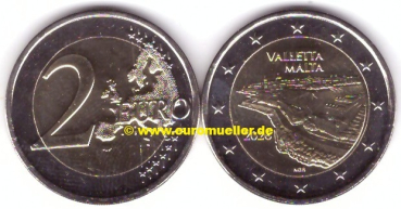 2 Euro Gedenkmünze Malta 2026 Valletta