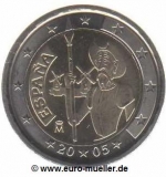 2 Euro Sondermünze Spanien 2005