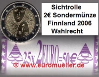 Rolle 2 Euro Sondermünze Finnland 2006