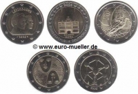 9x 2 Euro Sondermünzen 2006