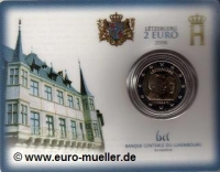 2 Euro Sondermünze Luxemburg 2006 bu. CoinCard
