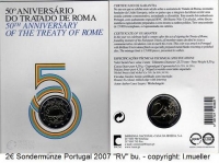 2 Euro Sondermünze Portugal 2007 (RV) bu.