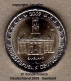 2 Euro Sondermünze Deutschland 2009 A (Saarland)