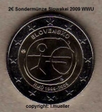 2 Euro Sondermünze Slowakei 2009 (WWU)
