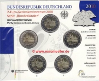 5x 2 Euro Sondermünze Deutschland 2010 bu. (Bremen)