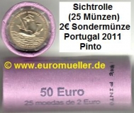 Rolle 2 Euro Sondermünze Portugal 2011