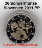 2 Euro Sondermünze Slowenien 2011  PP in Kapsel