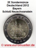 2 Euro Sondermünze Deutschland 2012 Bayern A
