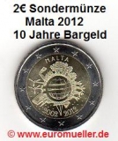 2 Euro Sondermünze Malta 2012 Bargeld