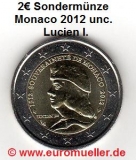 2 Euro Sondermünze Monaco 2012 lose