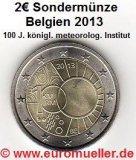 2 Euro Sondermünze Belgien 2013