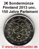 2 Euro Sondermünze Finnland 2013 Parlament