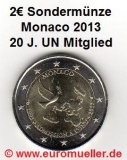2 Euro Sondermünze Monaco 2013 lose