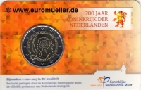 2 Euro Sondermünze Niederlande 2013 Königeich Coincard