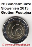 2 Euro Gedenkmünze Slowenien 2013 Grotten von Postojna