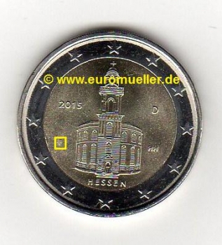 2 Euro Sondermünze Deutschland 2015 Hessen  - F  -