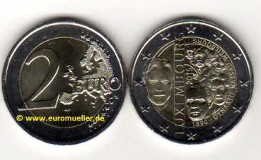 2 Euro Sondermünze Luxemburg 2015 Dynastie