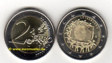 2 Euro Sondermünze Luxemburg 2015 Flagge