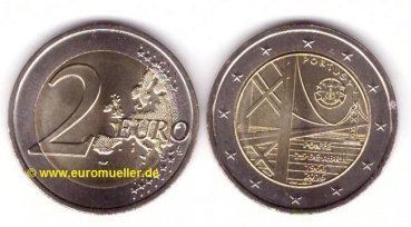 2 Euro Sondermünze Portugal 2016 Brücke 25. April