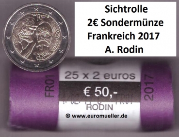 Rolle 2 Euro Sondermünze Frankreich 2017 Rodin