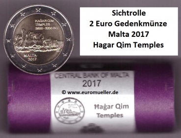 Rolle 2 Euro Sondermünze Malta 2017 Qim