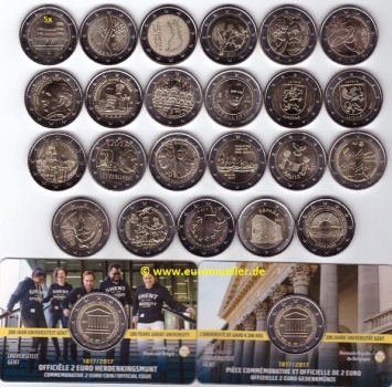 29x 2 Euro Sondermünzen 2017 komplett
