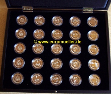 Preview: 5 Euro Gedenkmünzen Deutschland 2017 + 2018 + 2019 + 2020+2021 in Münzkassette