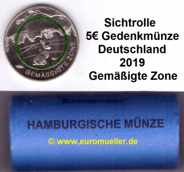 Rolle 5 Euro Gedenkmünze Deutschland 2019 -J-